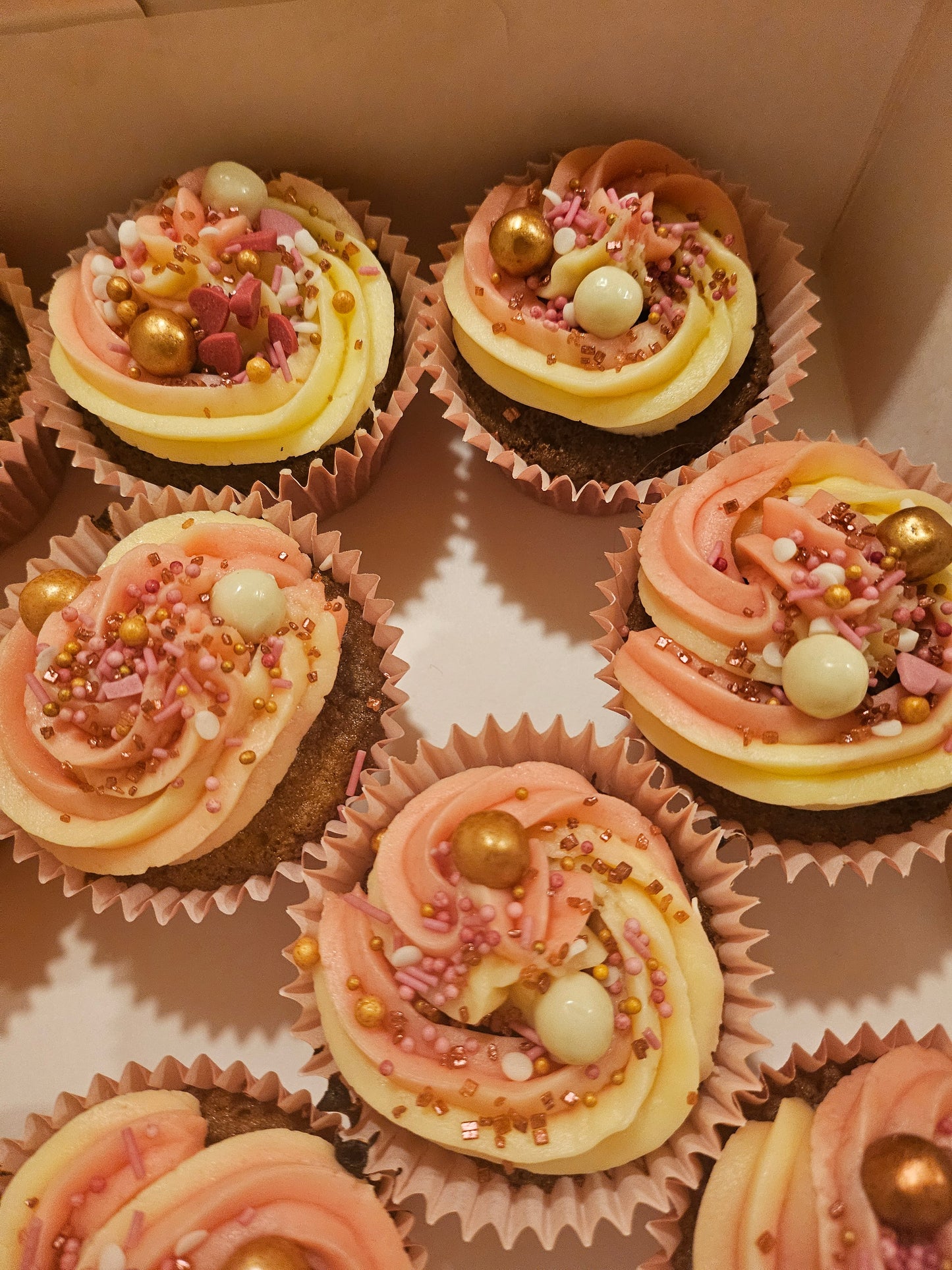 12 Victoria Sponge Cupcakes - Made Without Gluten, Vegan Option Available